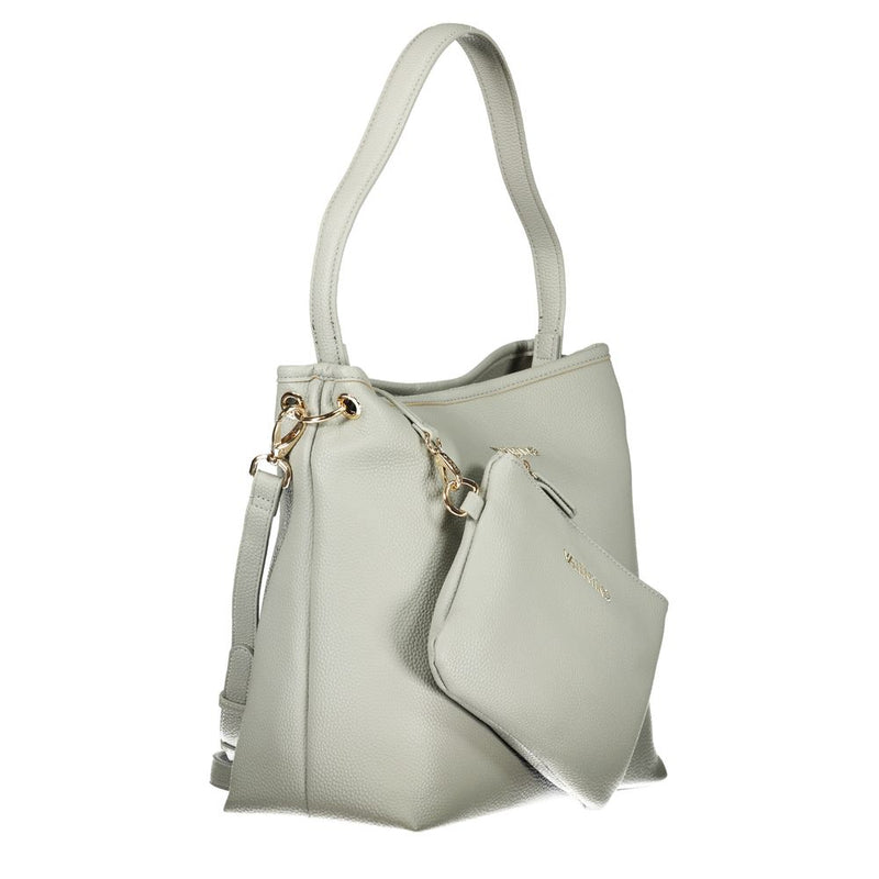 Gray Polyethylene Handbag