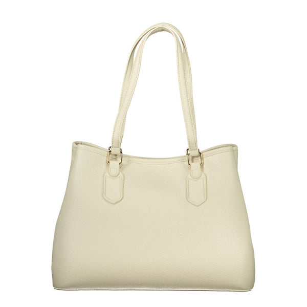 Beige Polyethylene Handbag