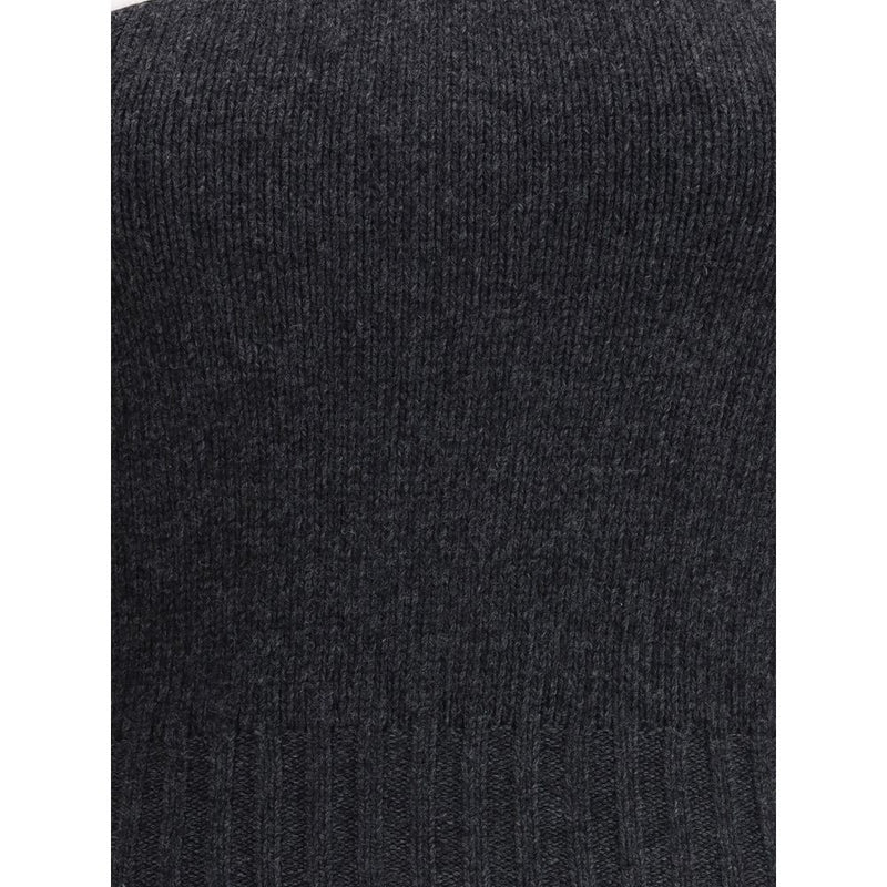 Gray Fleece Wool Top