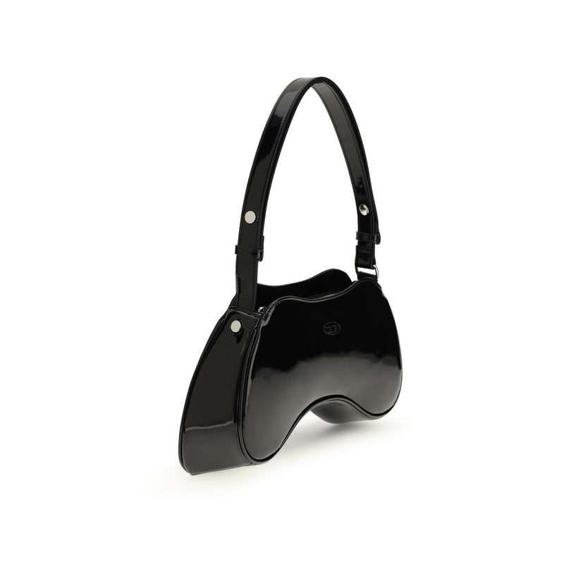 Black Polyethylene Shoulder Bag