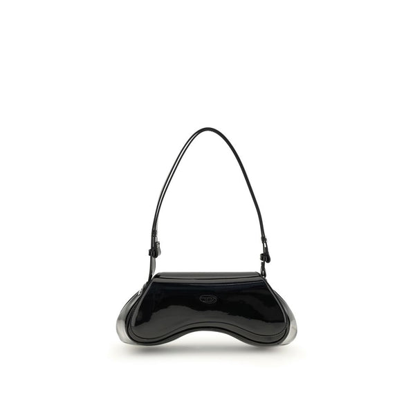 Black Polyethylene Shoulder Bag