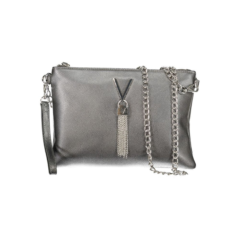 Gray Polyethylene Women Handbag