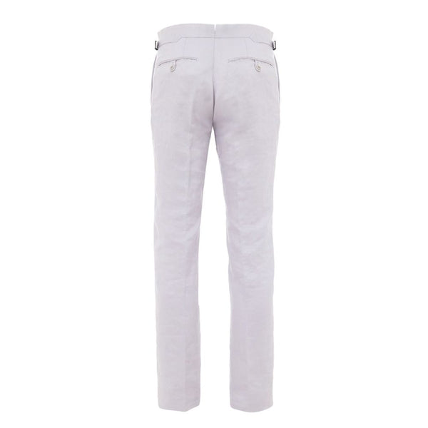 Purple Linen Dress Pants