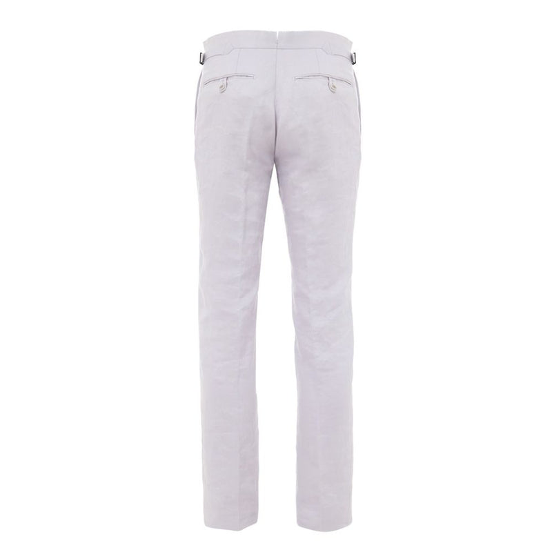 Purple Linen Dress Pants