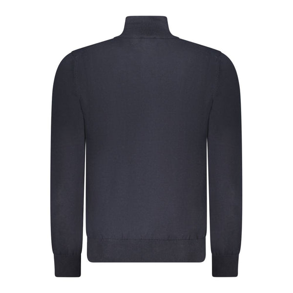 Blue Cotton Men Sweater