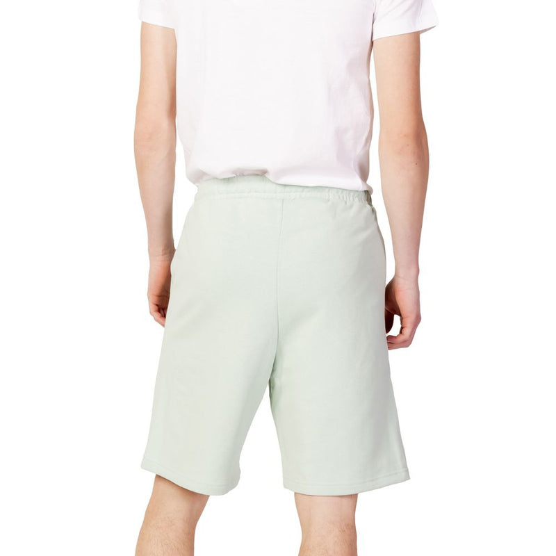 Green Cotton Bermuda Shorts