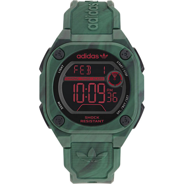 Green Synthetic Digital Watch