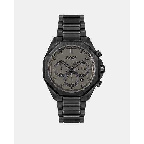 Black Stainless Steel Dress Watch
