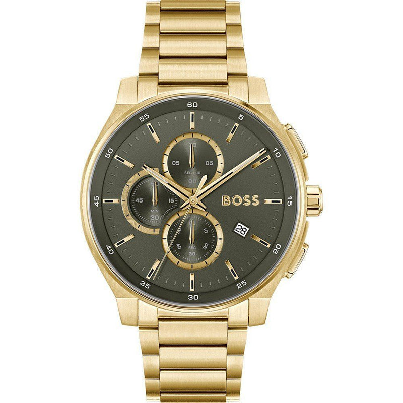 Gold Stainless Steel Dress Watch