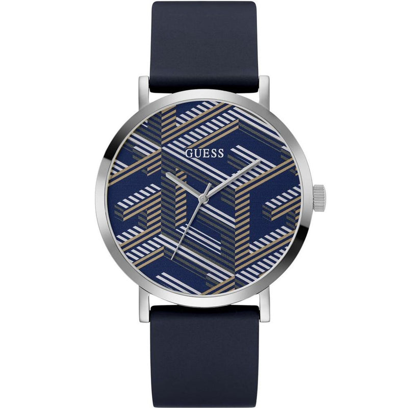 Blue Synthetic Dress Watch