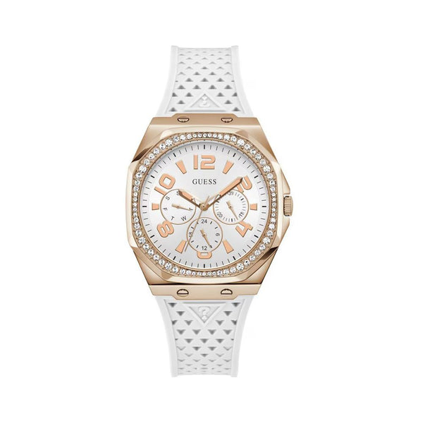 White Synthetic Dress Watch