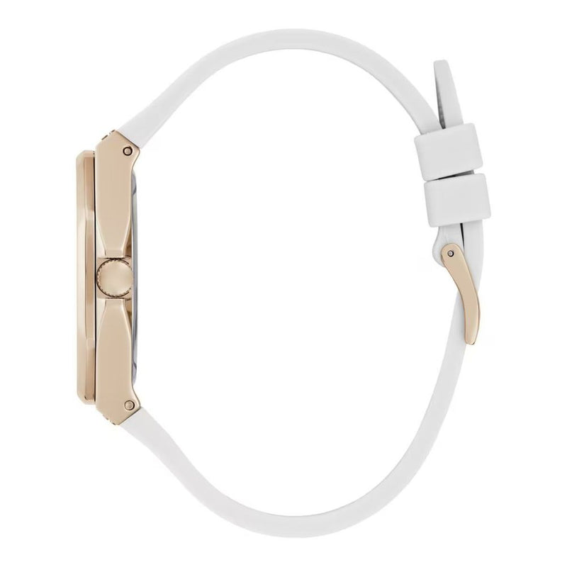 White Synthetic Dress Watch