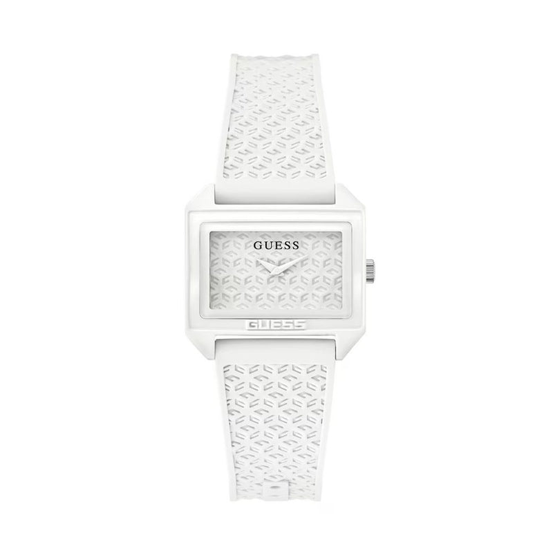 White Synthetic Dress Watch